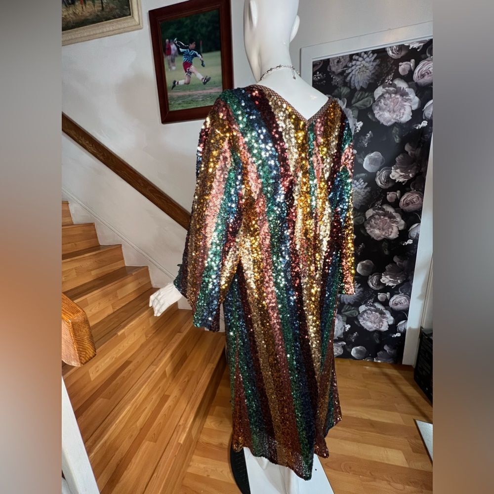 Free People Sequin Prism Kimono / Size ALL - Picture 7 of 8